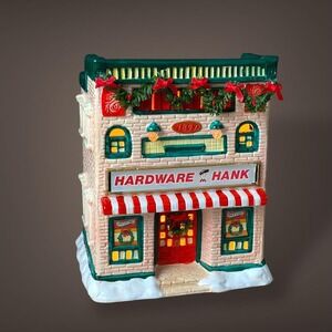 Hardware Hank Store Lighted Christmas Village 1992 Mainstreet Vintage